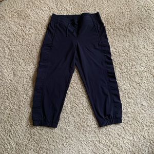 Cropped Poly Pants